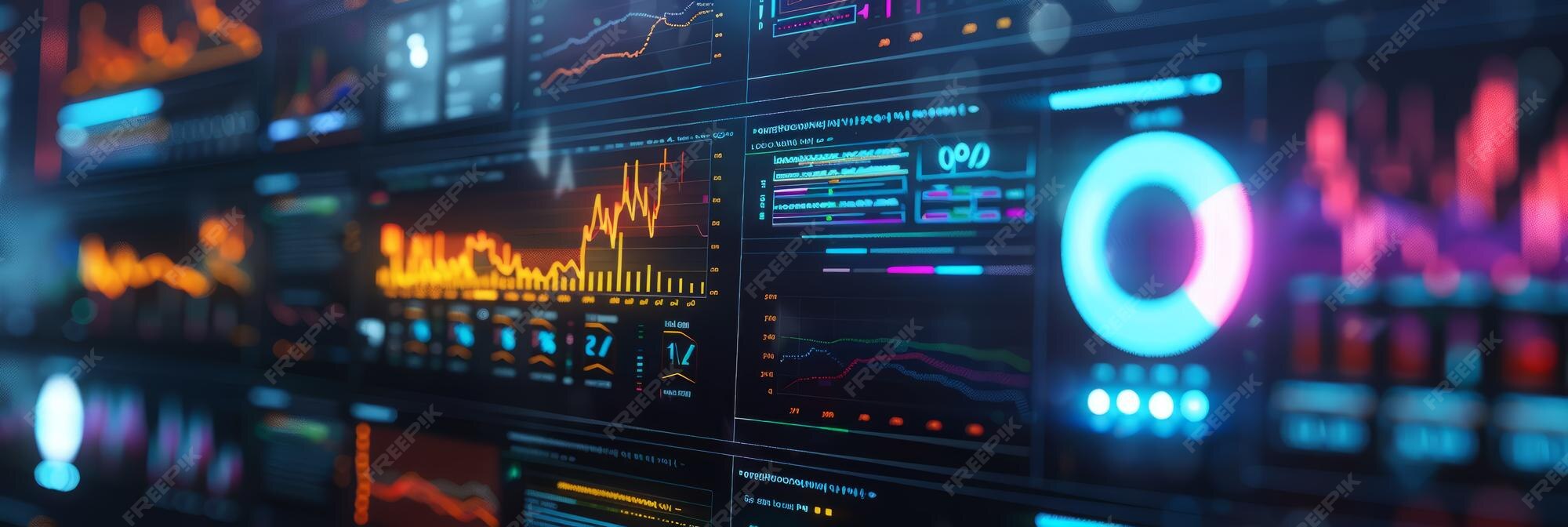 Premium Photo | A hightech computer screen displaying a detailed ...