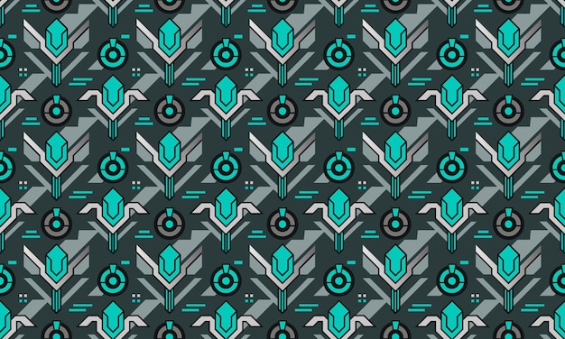 HighTech Design Seamless Pattern Wallpaper Background