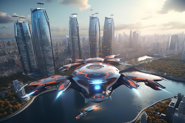 HighTech_Drone_Delivery_Modern_Cityscape