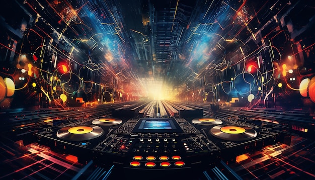 Hightech future of music and dance and djing in festivals