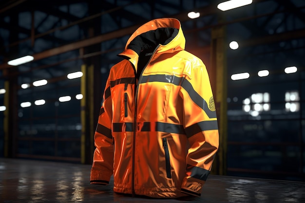 Highvisibility rain jackets with reflective strips 00371 02