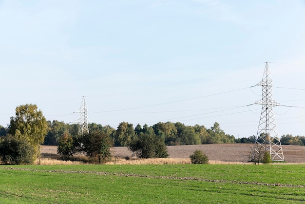 Highvoltage power poles