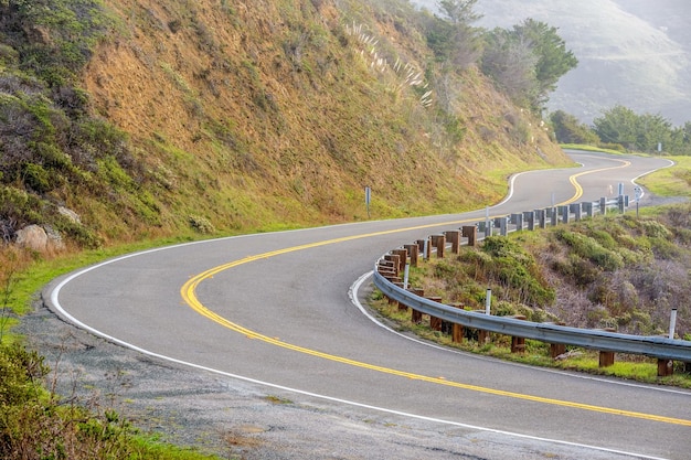 Highway 1 on the pacific coast california usa