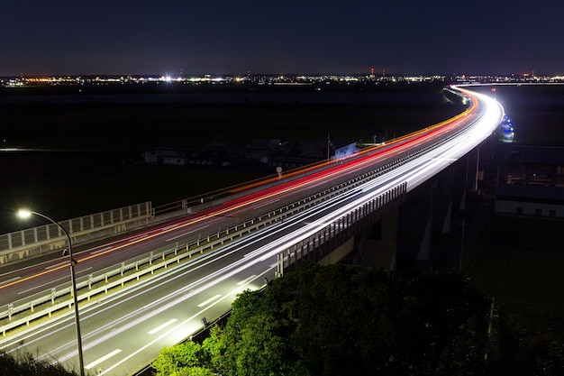 Highway at night