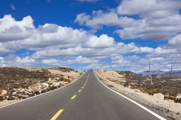 Highway in North of China, Tibet district