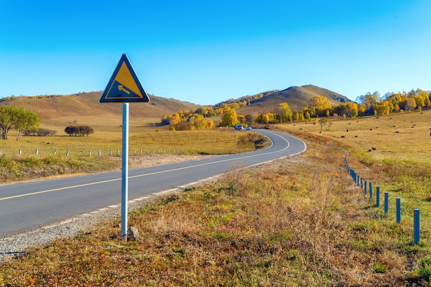 Highway on the prairie