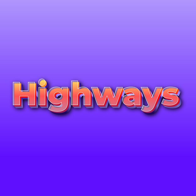 Photo highwaystext effect jpg gradient purple background card photo