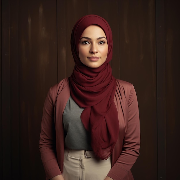 Hijab vrouw zakelijk directeur