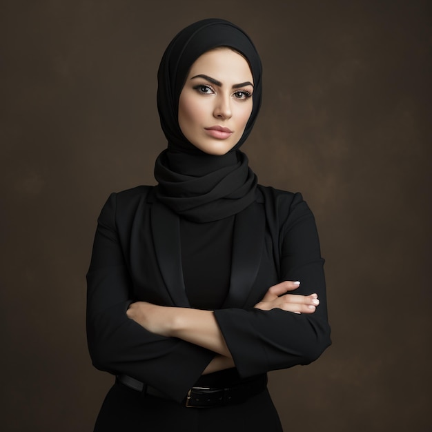 Hijab vrouw zakelijk directeur