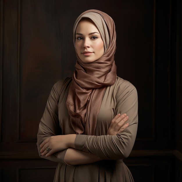 Hijab vrouw zakelijk directeur