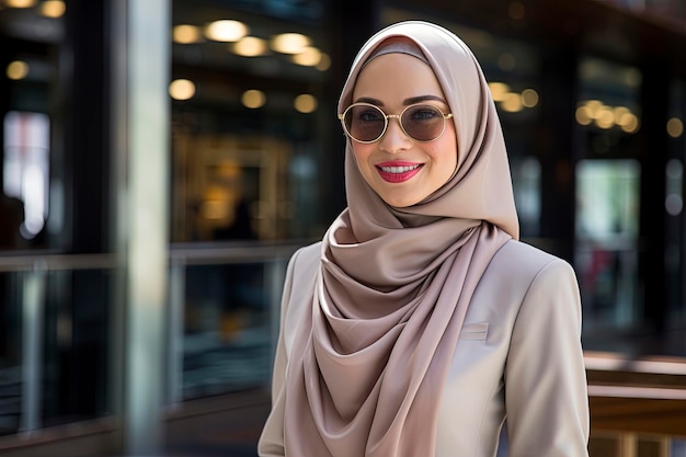 Hijab vrouw zakenman