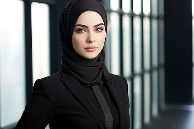 Hijab vrouw zakenman