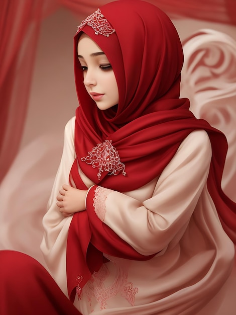 Photo hijabi girl