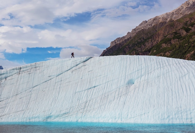 Hike in  Alaska at summertime