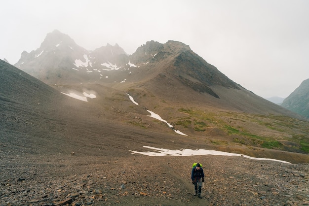 Photo hike to cerro guanaco in tierra del fuego in patagonia