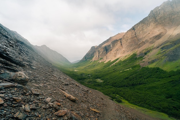 Photo hike to cerro guanaco in tierra del fuego in patagonia