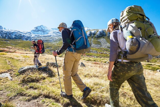 Hike in Kackar Mountains in eastern Turkey, autumn season.