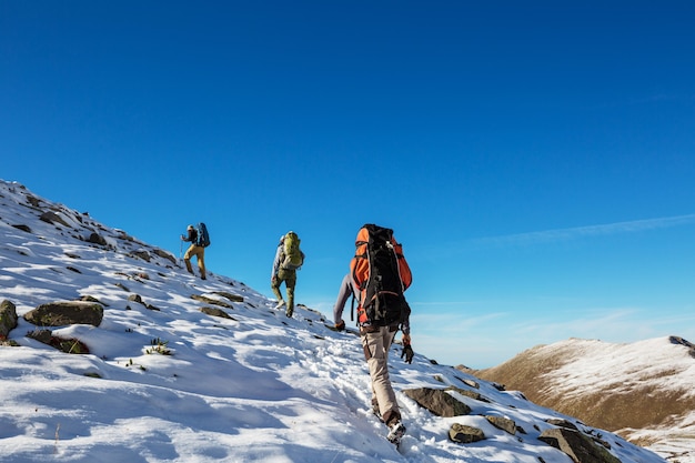 Hike in Kackar Mountains in eastern Turkey, autumn season.