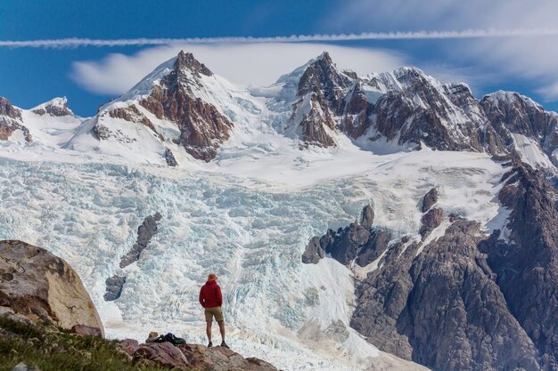 Hike in the Patagonian mountains, Argentina