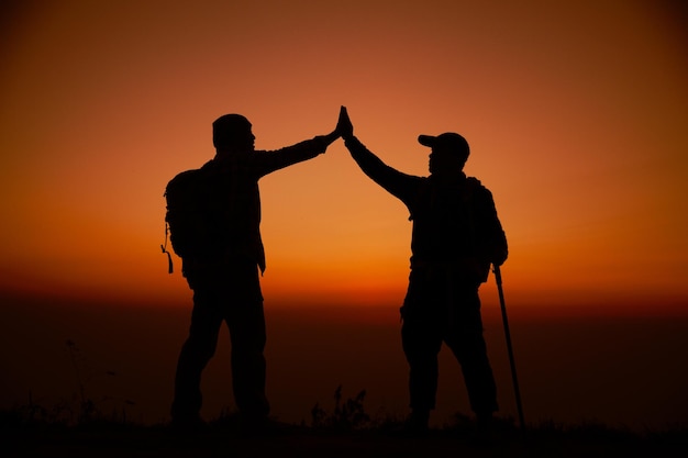 Hiker with backpack