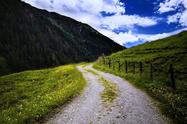 Hiking in Austria with amazing view.