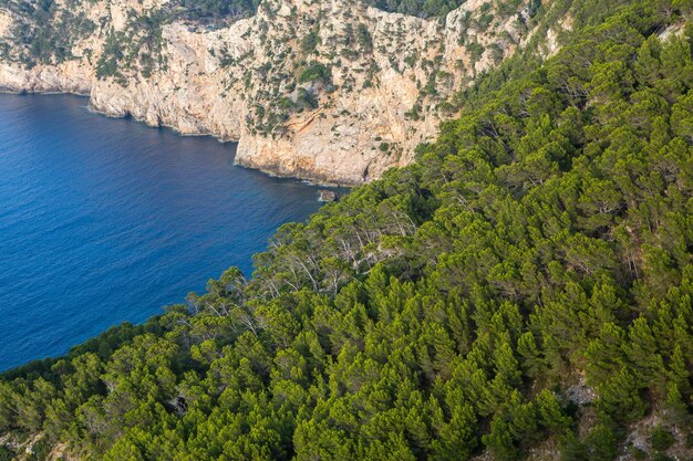 Hiking holidays Mallorca Spain Beautiful picture with landscape of Serra de Tramuntana mountains