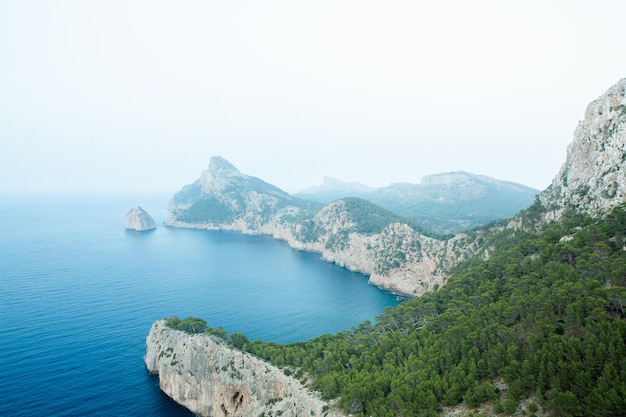 Hiking holidays Mallorca Spain Beautiful picture with landscape of Serra de Tramuntana mountains