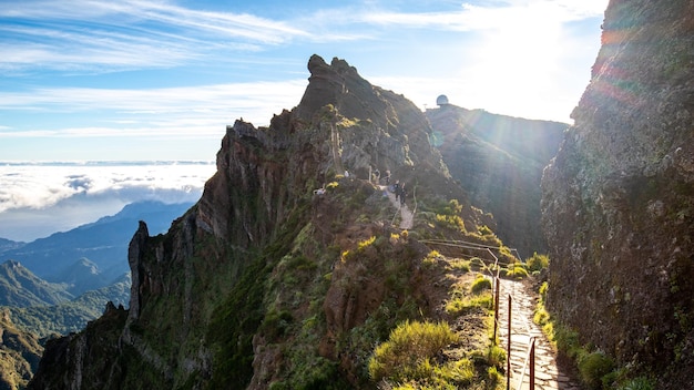 Pico do Arieiro에서 Pico Ruivo까지 하이킹