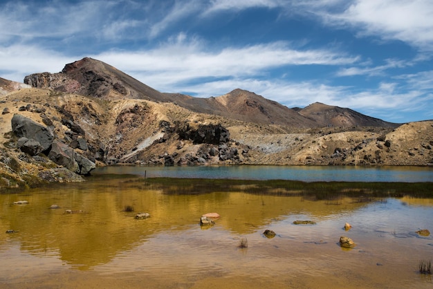 Hiking the Tongariro alpine crossing on the Central Plateau