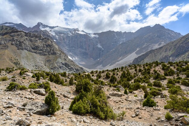 사진 타지키스탄 산맥 의 산책길