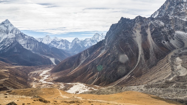 Strada escursionistica nella regione dell'everest