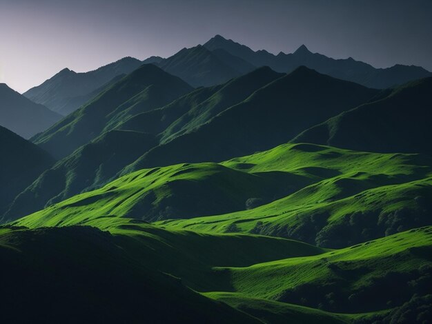 写真 丘の背景