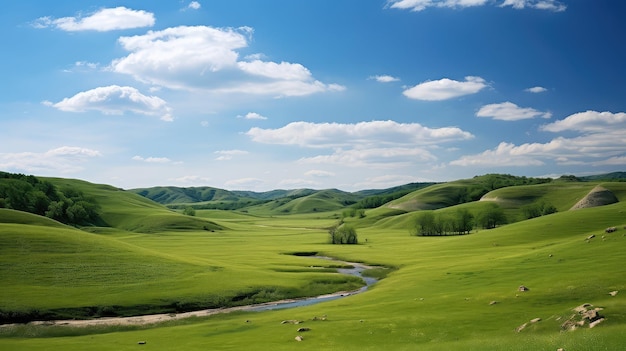 hill wisconsin driftless region illustration environment countryside scenic sky summer trees hill wisconsin driftless region