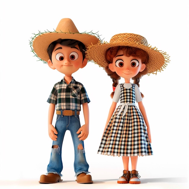 Photo hillbilly couple 3d model