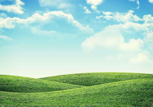 Premium Photo | Hills and sky