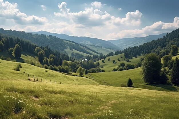 On the hills of ukrainian highlands