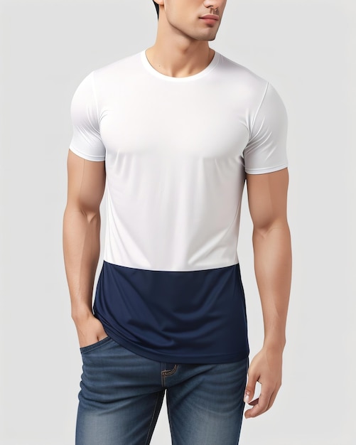 For him white tshirt mockup