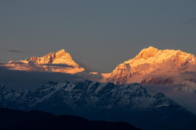 Himal makalo sunset morning mountain