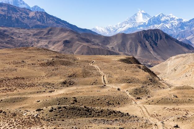 Montagne dell'himalaya, nepal.