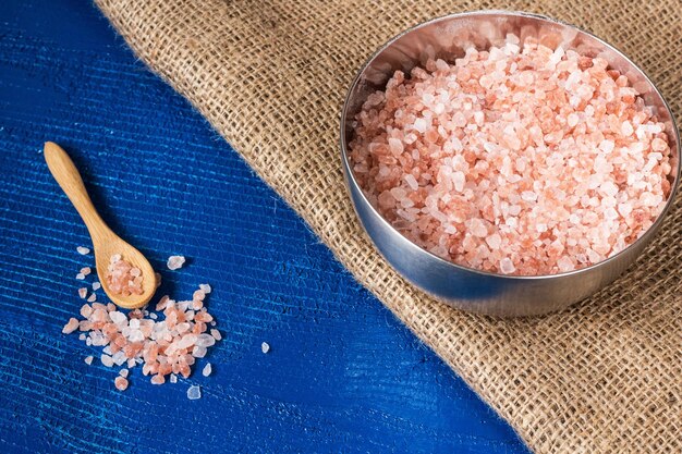 Photo himalayan crystal salt