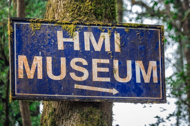 Himalayan Mountain museum sign