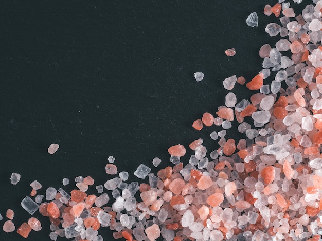 Himalayan pink salt in crystals