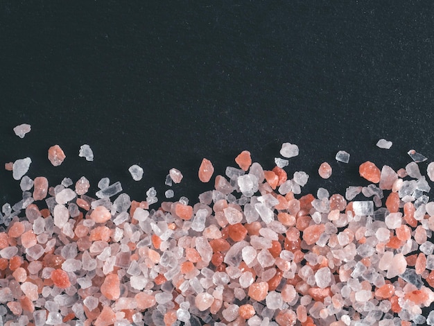 Himalayan pink salt in crystals