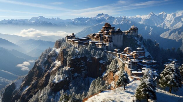 Himalayan Valley Fortress