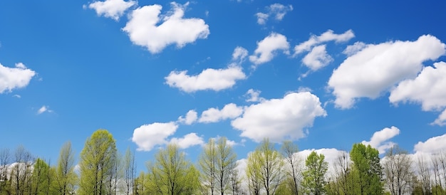 Кроны деревьев Himmel Canopy обрамляют солнечное небо