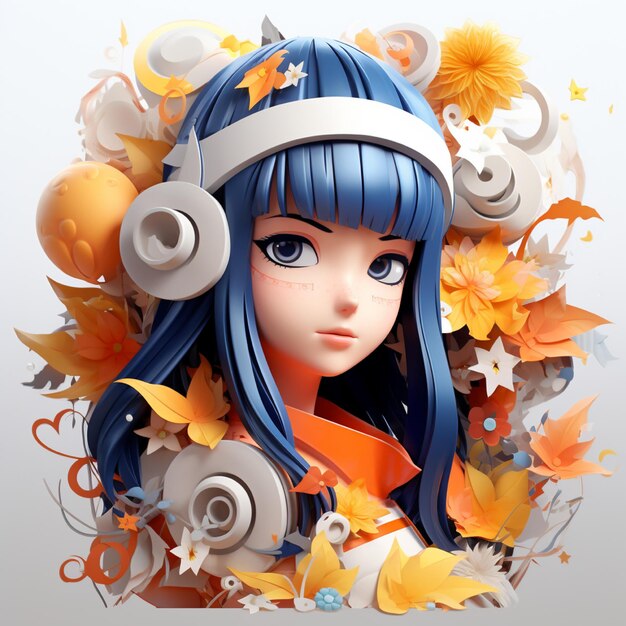 Hinata full color combination illustration