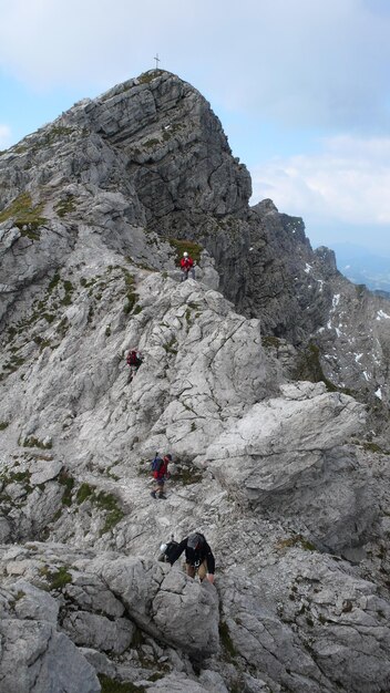 Foto hindelanger klettersteig berg alpinisme rotsklimmen beieren