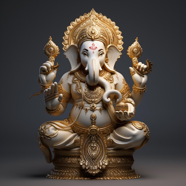 Hindoegod Ganeshaviert het Lord Ganesha-festival