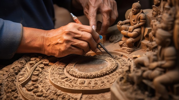 Premium Ai Image Hindu Artisans And Craftspeople Preserving Ancient Premium Ai Image Hindu Artisans And Craftspeople Preserving Ancient