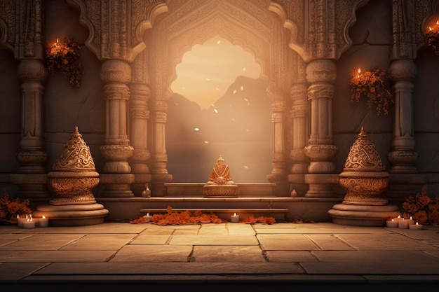 Hindu Background and copy space